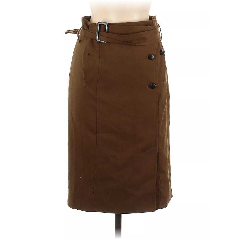 NWT Womens Size 8 Anthropologie Cartonnier Knee-Length Trench Pencil Skirt NEW